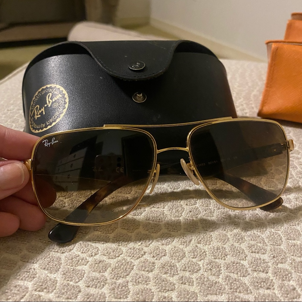 Ray Ban sunglasses - gold and tortoise shell